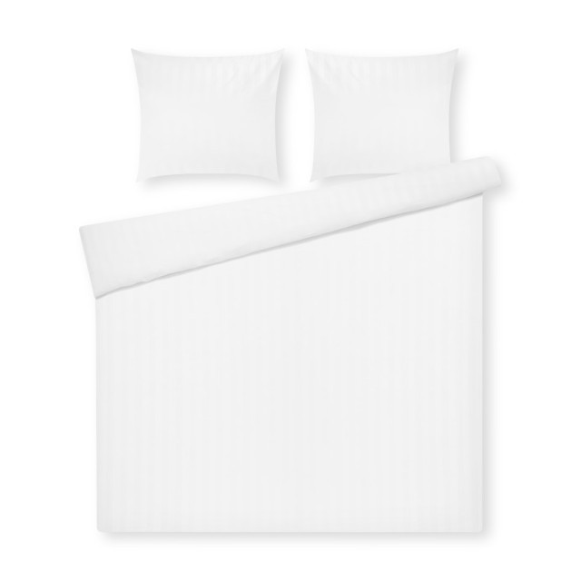 Papillon Satijnstreep dekbedovertrek 200x200/220 cm wit Papillon Satijnstreep dekbedovertrek 200x200/220 cm wit