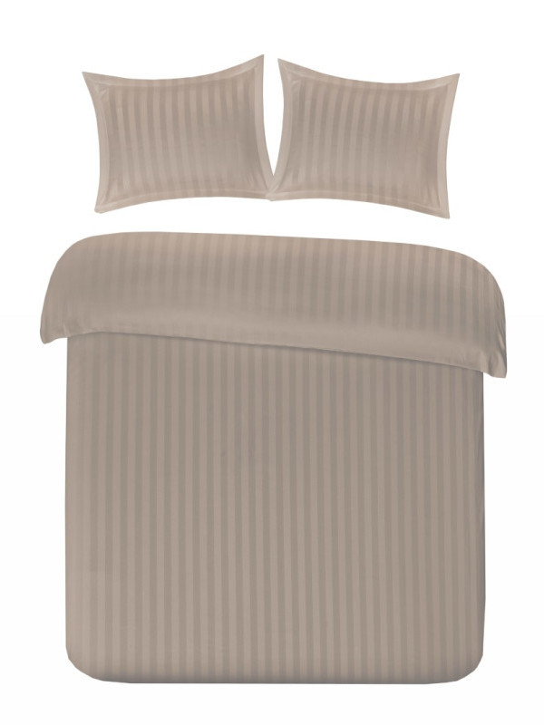 Papillon Satijnstreep dekbedovertrek 240x200/220 cm wit