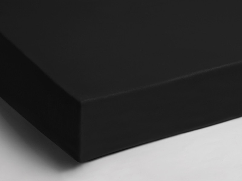 Papillon Double Jersey hoeslaken 190x200 cm zwart