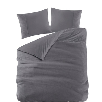 Papillon Mendoza dekbedovertrek 200x200/220 cm antraciet Papillon Mendoza dekbedovertrek 200x200/220 cm antraciet