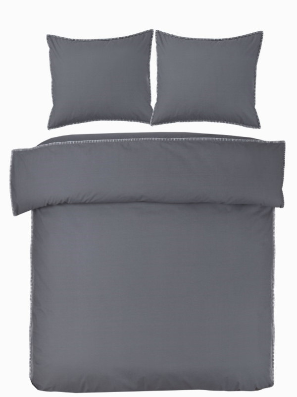 Papillon Wellington dekbedovertrek 140x200/220 cm antraciet