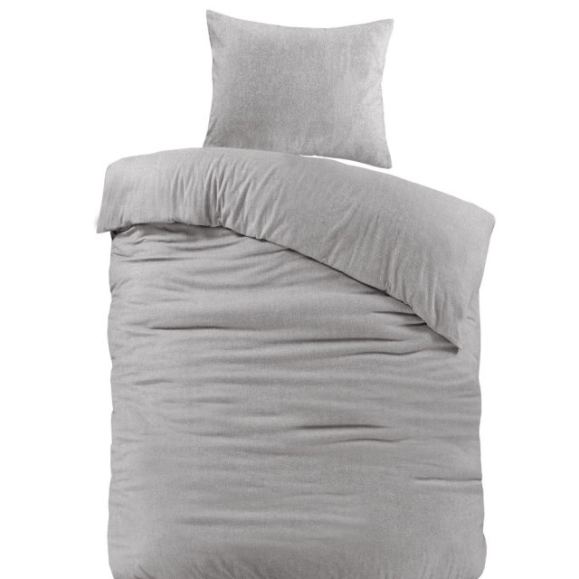 Papillon Brienz FLANEL dekbedovertrek 140x200/220 cm grijs