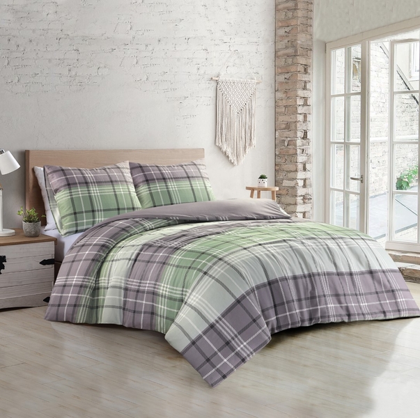 Papillon Felix dekbedovertrek 200x200/220 cm groen