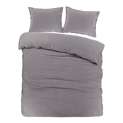 Papillon Juliette dekbedovertrek 200x200/220 cm grijs