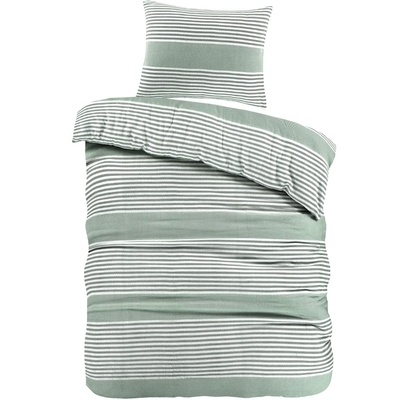 Day Dream Davos dekbedovertrek 140x200/220 cm groen Day Dream Davos dekbedovertrek 140x200/220 cm groen