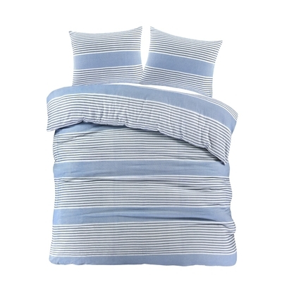 Day Dream Davos dekbedovertrek 200x200/220 cm blauw