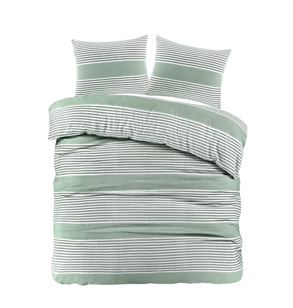 Day Dream Davos dekbedovertrek 200x200/220 cm groen